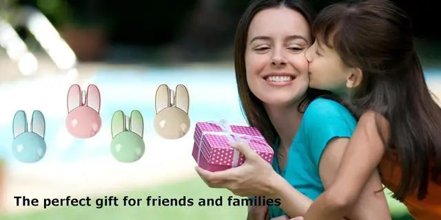 Alt view image 4 of 4 - Wireless Mouse Cute Pink Mouse Kawaii Bunny Shape Rabbit Design Portable Silent Lightweight Quiet Cordless USB Optical Cordless Mice for PC Laptop Computer Mac MacBook Pro Desktop HP Kids Girls Gift