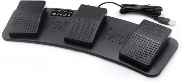 Main image of Lemo 1640835 PC USB Foot Control Keyboard Action Switch Pedal HID