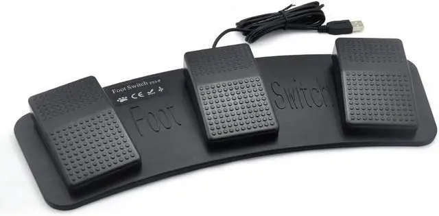 Alt view image 2 of 3 - Lemo 1640835 PC USB Foot Control Keyboard Action Switch Pedal HID