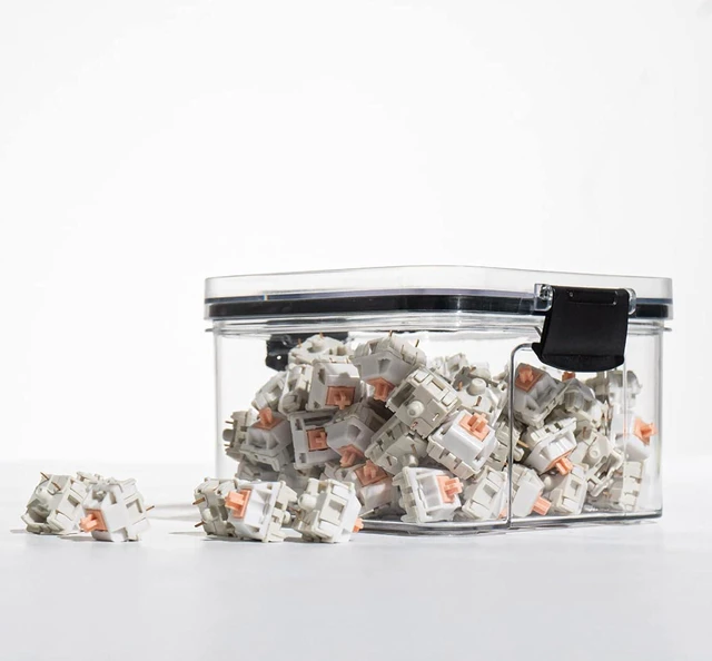 Main image of Gliging Switch Storage Mechanical Keyboard Switch Keycaps Sealed Storage Bottle Display Keycap Storage Box