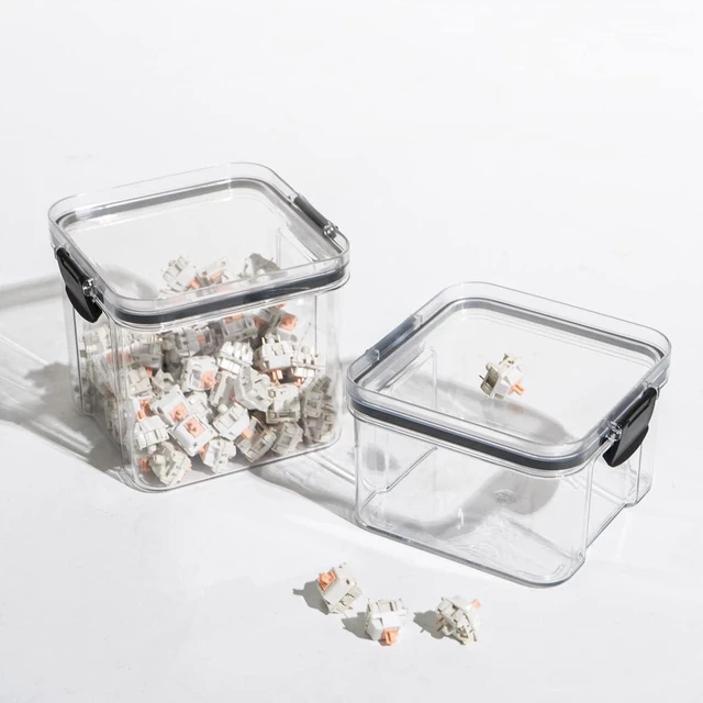 Alt view image 4 of 7 - Gliging Switch Storage Mechanical Keyboard Switch Keycaps Sealed Storage Bottle Display Keycap Storage Box