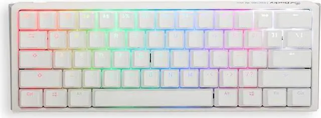 Main image of Ducky One 3 Mini Pure White 60% Hotswap RGB Mechanical Keyboard (Cherry MX Brown)