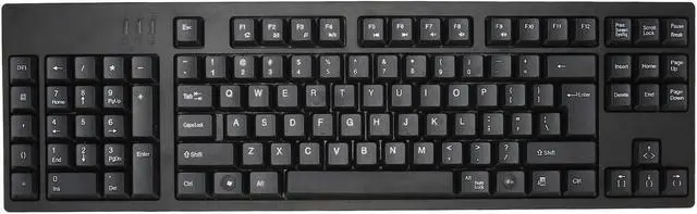 Main image of Acogedor USB Wired Left Handed Keyboard with 2 USB Hub, 109 Keys Ergonomic Keyboard, with Left Hand Number Pad, for Home Office