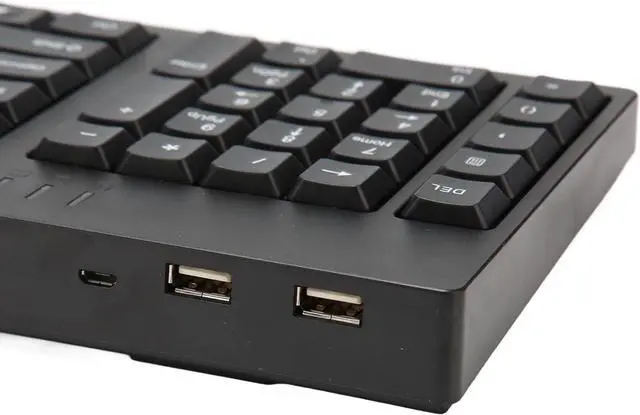 Alt view image 7 of 7 - ZJchao Left Handed Keyboard, 109 Keys Micro USB Layout Plug and Play Office Keyboard Cordless Gaming Keyboard Gaming Keyboard with Micro USB Interface for Business Accounting Designer