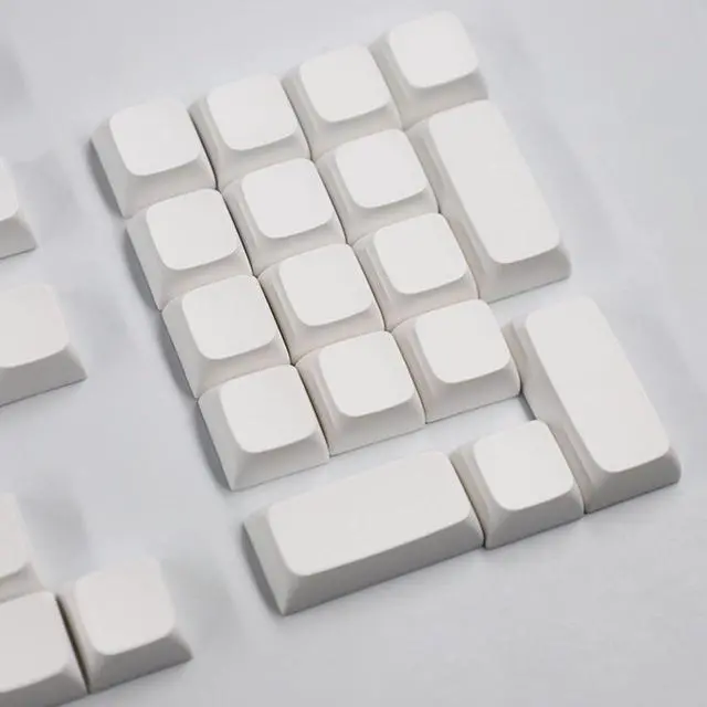 Alt view image 6 of 7 - Rdxanc XDA Keycaps Thick DyeSub for 134Keys Mechanical Keyboard White Keycap Set