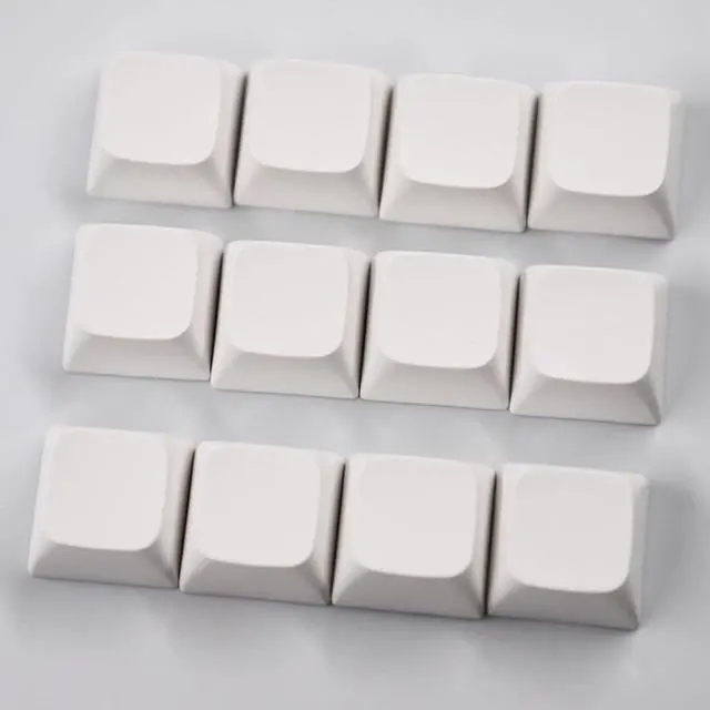 Alt view image 5 of 7 - Rdxanc XDA Keycaps Thick DyeSub for 134Keys Mechanical Keyboard White Keycap Set