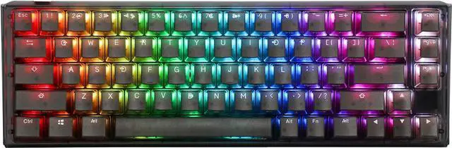 Main image of Ducky One 3 SF Aura 65% Mechanical Keyboard: Quack Mechanics Dampening, Hot-Swappable Cherry MX Red Switches, High-Density PBT Tripleshot Keycaps, RGB, US, Black