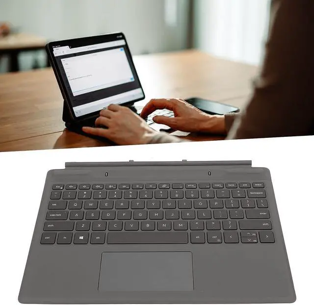 Alt view image 4 of 7 - Laptop Detachable Keyboard, for for Latitude 7320 7310 Replacement Backlighting Laptop Keyboard with Touchpad Seamless Connection