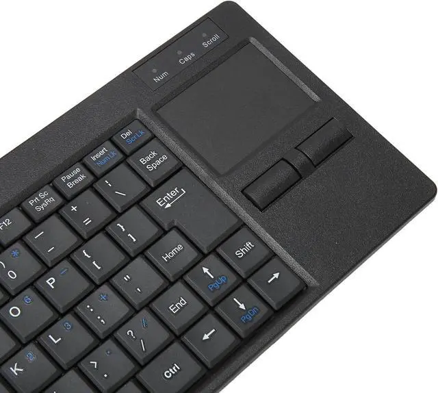 Alt view image 7 of 7 - Wired Keyboard with Trackpad, Mini Industrial Keyboard Touchpad Combo with X Scissor Foot, Portable Compact Touch Keyboard for Industry Control, Plug and Play (PS2 Interface
