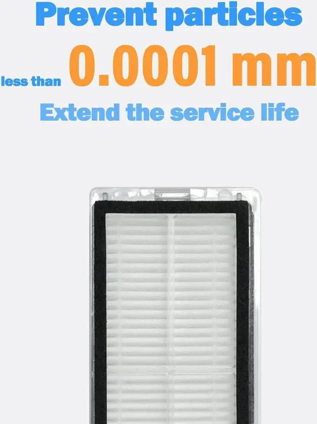 Alt view image 3 of 3 - BBT BAMBOOST Filter Accessories Fit for Dreametech W10, Dreame W10 Robot Vacuum HEPA Filters Replacement Parts(Pack of 4)