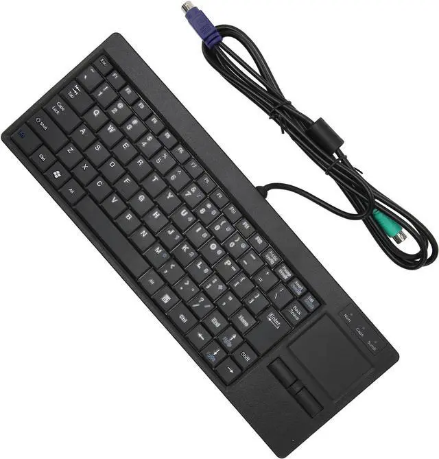 Main image of Plug and Play Industrial Keyboard with Wired Connection, Touchpad, X Scissor Foot for Industry Control (#2)