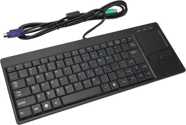 Alt view image 2 of 7 - Plug and Play Industrial Keyboard with Wired Connection, Touchpad, X Scissor Foot for Industry Control (#2)