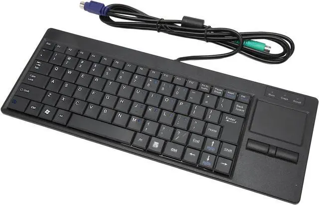 Alt view image 5 of 7 - Plug and Play Industrial Keyboard with Wired Connection, Touchpad, X Scissor Foot for Industry Control (#2)
