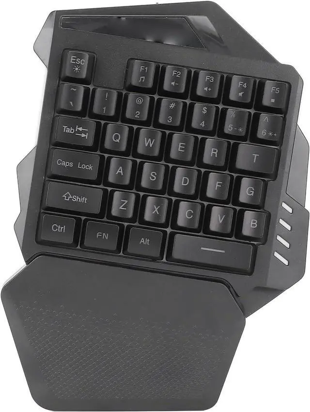 Alt view image 7 of 7 - One Handed Gaming Keyboard, 2.4G Wire Less RGB One Handed Mechanical Gaming Keyboard, RGB Backlit 35 Keys Portable Mini Gaming Keypad, Mechanical Keyboard for Game