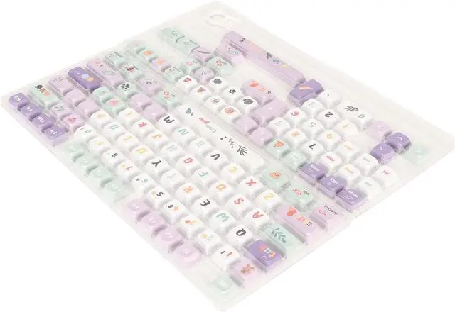 Alt view image 3 of 7 - 124 Key Mechanical Keyboard Keycaps, XDA Height PBT Material, Heat Sublimation Process, Compatible with 61/87/96/98/104/108 Keyboards, Ergonomic Design for Superior Typing Experi