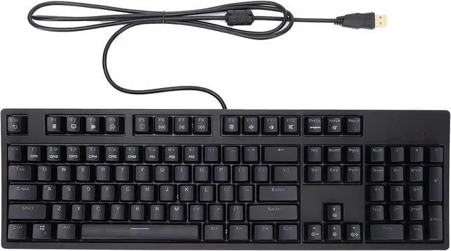 Alt view image 6 of 7 - Mechanical Gaming Keyboard, Wired Gaming Mechanical Keyboard Full 104 Keys Ergonomic Keyboard RGB Desktop Computer Keyboard for 2000/xp/7/8/10