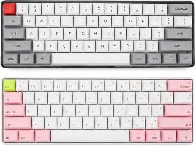 Alt view image 3 of 3 - Mechanical Keyboard,Keyboard for Windows/PC/Laptop/Desktop, Support Music Rhythm Sound Control Lighting Effects,61 Keys (Color : Pink)