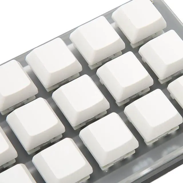 Alt view image 7 of 7 - Goshyda One Handed Macro Mechanical Keyboard, 15 Keys 3 Knob Small Programmable Macropad Mechanical Keyboard, DIY Programmable Keyboard for Gaming Office Media