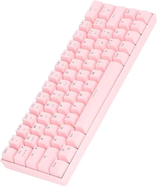 Alt view image 4 of 7 - 3 Modes Wireless Mechanical Keyboard Pink 2.4G RGB Wireless Mechanical Gaming Keyboard with 3 Modes N Key Rollover Brown Switch