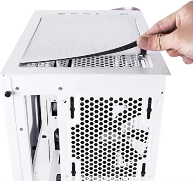 Alt view image 6 of 6 - Silverstone Technology SETA A1 Rose Gold on White Premium ATX/Micro-ATX Case with Temperd Glass - SEA1GW-G
