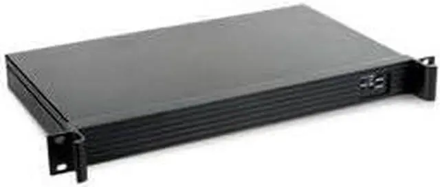 Main image of iStarUSA 1U Compact Server/Desktop mini-ITX Chassis (D-118V2-ITX-DT), Black