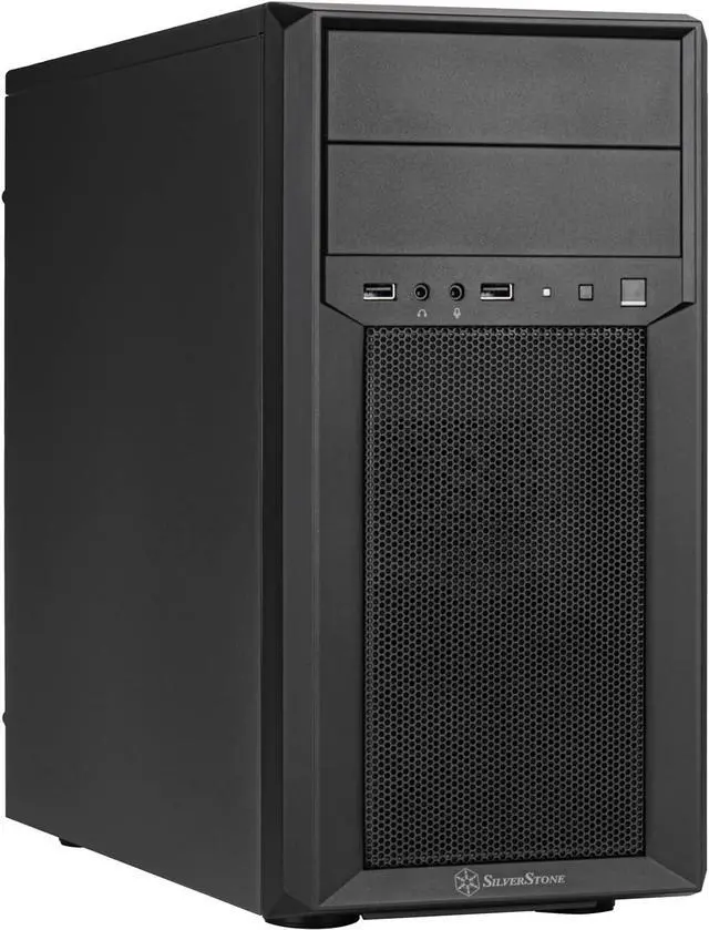 Main image of SilverStone Technology FARA 313 Compact Micro-ATX Tower Chassis with Excellent Drive Compatibility and Dual USB 3.0 Ports, SST-FA313-B