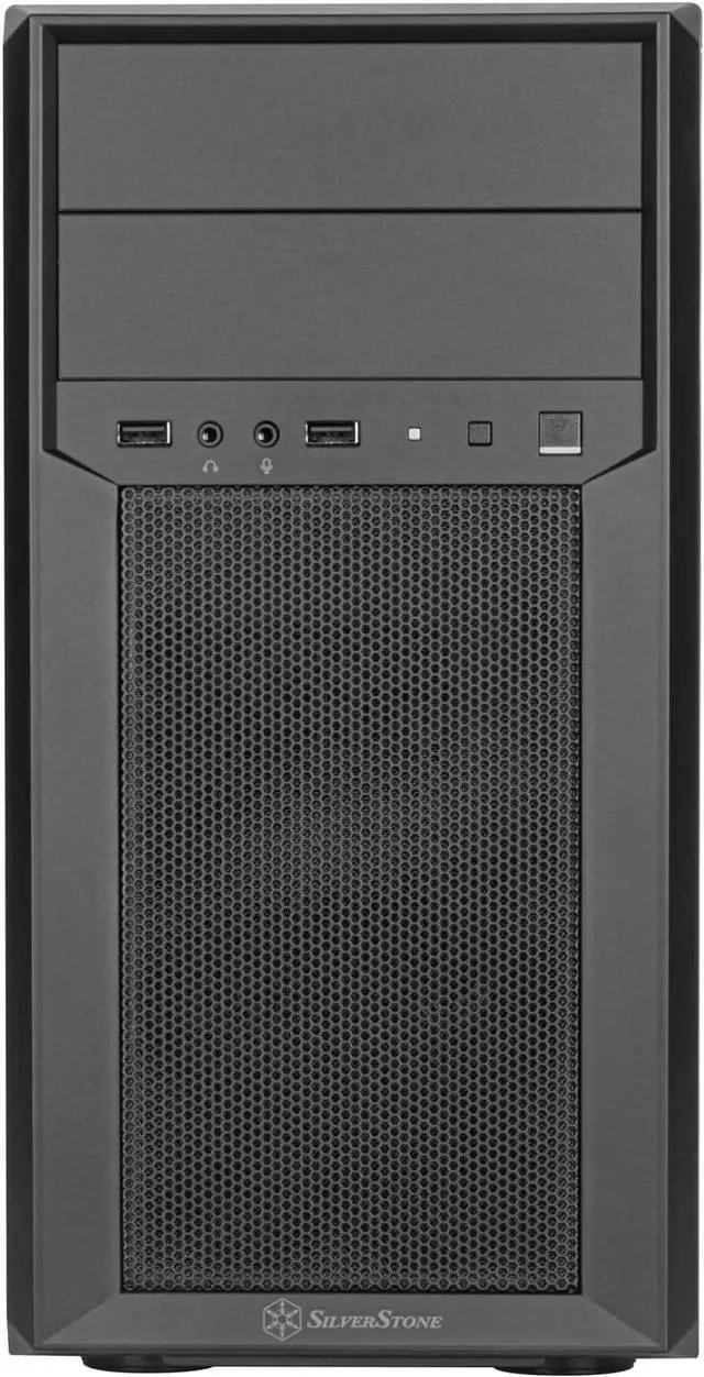 Alt view image 2 of 7 - SilverStone Technology FARA 313 Compact Micro-ATX Tower Chassis with Excellent Drive Compatibility and Dual USB 3.0 Ports, SST-FA313-B