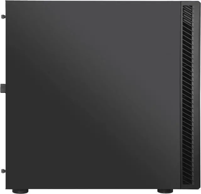 Alt view image 3 of 7 - SilverStone Technology SETA Q1 Silent Mid Tower Case with Soundproofing, SST-SEQ1B