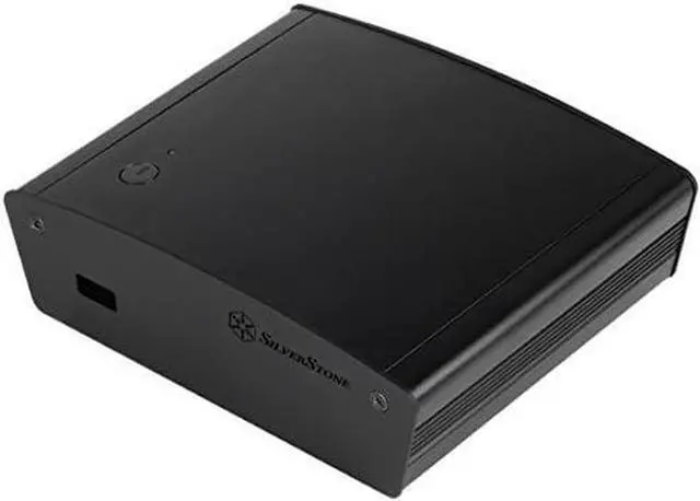 Main image of Silverstone Tek Premium Aluminum NUC Chassis with Heat Pipe Pre-Assembled Wi-Fi Antenna Bluetooth 2X HDMI Ports Cases PT15B-H1D2