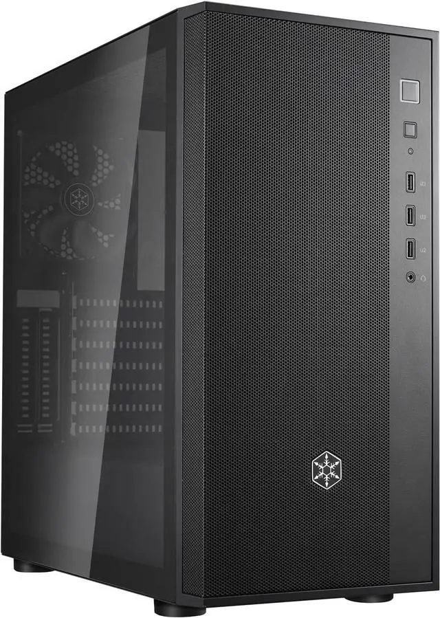 Main image of SilverStone Technology FARA R1 V2, Black Tempered Glass Side Panel, Mid-Tower ATX Case, SST-FAR1B-G-V2