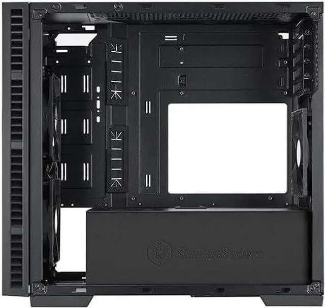 Alt view image 7 of 7 - SilverStone Technology RL08BR-RGB Black and Red Micro-ATX Case with Tempered Glass Side Panel and 2 x120mm RGB Fans