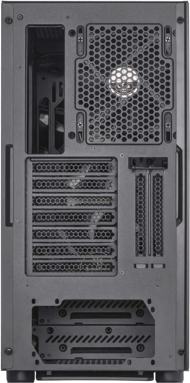 Alt view image 5 of 7 - SilverStone Technology SST-SEA1TB-G - SETA A1 Mid-Tower ATX Computer Case, Tempered Glass Side Panel, Titanium on Black, 22121