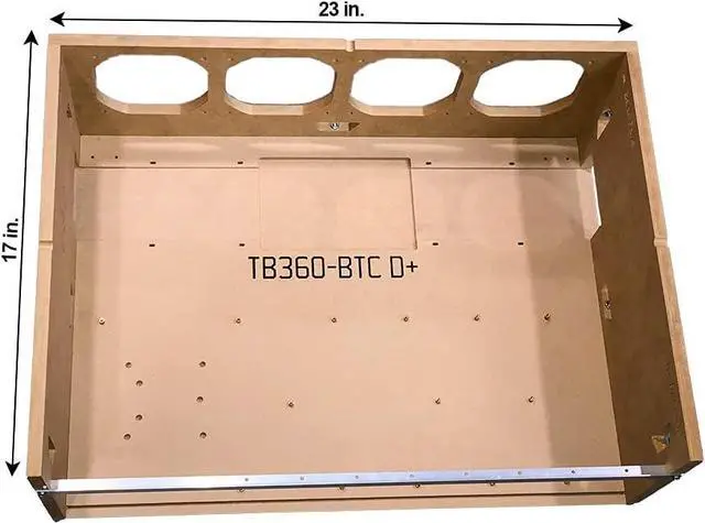 Alt view image 5 of 5 - Deep In The Mines 8 GPU Case for Only Biostar TB360-BTC D+ Motherboard
