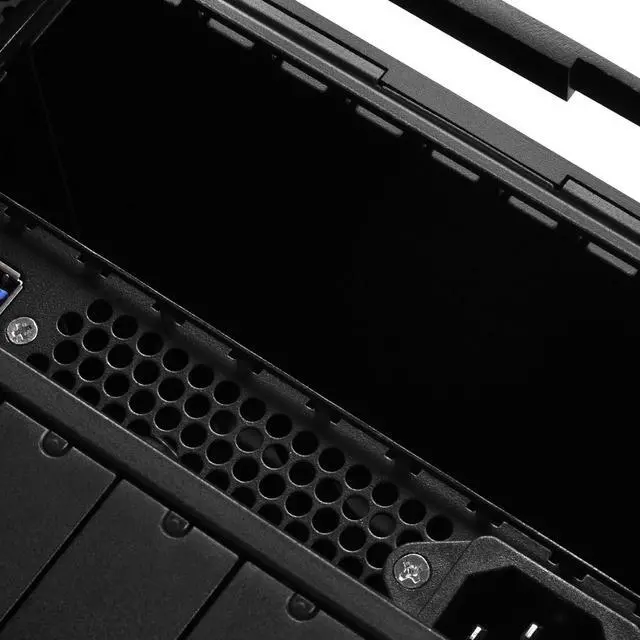 Alt view image 7 of 7 - SilverStone SST-CS01B-HS - Case Storage Mini-ITX Computer Case with Hot Swap Tray, black