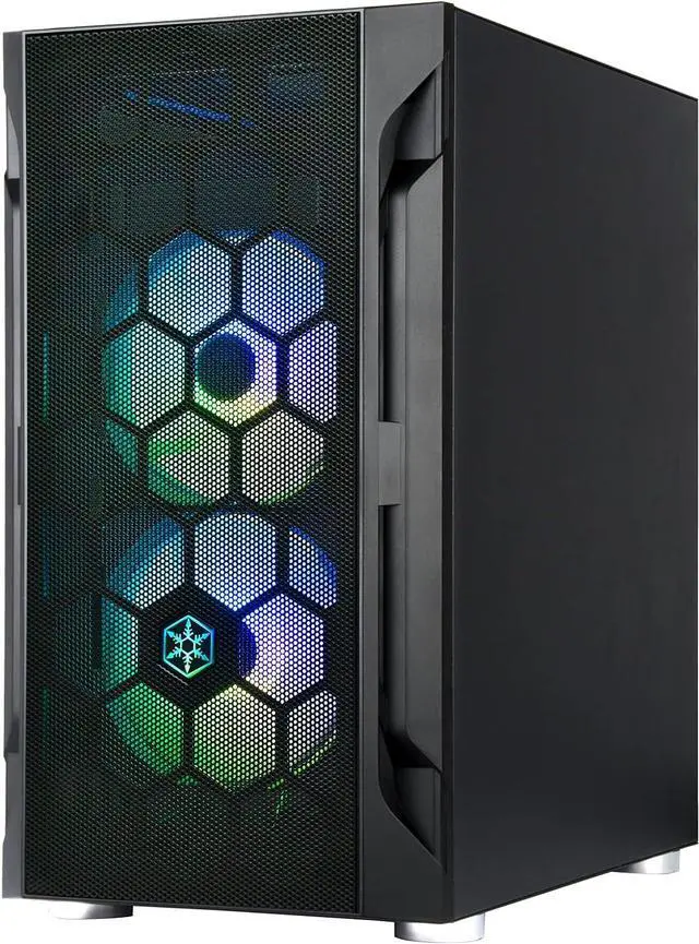 Alt view image 6 of 7 - SilverStone Technology FARA H1M PRO, Black, Stylish and Distinct Micro-ATX Gaming Chassis with ARGB Lighting, SST-FAH1MB-PRO