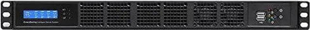 Main image of PLINKUSA RACKBUY 1U(Fan LCD)(Maximum 12x2.5 SSD) Rackmount Chassis(12.60" Deep)(Micro-ATX/Mini ITX)(Customize 1U IO Shield)(NO Power Supply,No Rail,No System and Case Only) IPC-G1320M