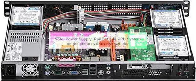 Alt view image 5 of 7 - PLINKUSA RACKBUY 1U(Fan LCD)(Maximum 12x2.5 SSD) Rackmount Chassis(12.60" Deep)(Micro-ATX/Mini ITX)(Customize 1U IO Shield)(NO Power Supply,No Rail,No System and Case Only) IPC-G1320M