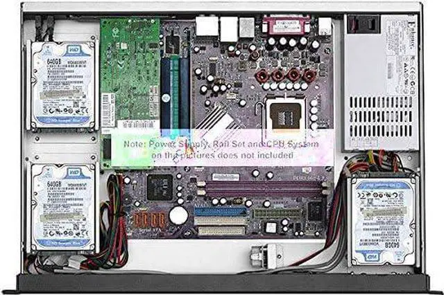 Alt view image 6 of 7 - PLINKUSA RACKBUY 1U(Fan LCD)(Maximum 12x2.5 SSD) Rackmount Chassis(12.60" Deep)(Micro-ATX/Mini ITX)(Customize 1U IO Shield)(NO Power Supply,No Rail,No System and Case Only) IPC-G1320M