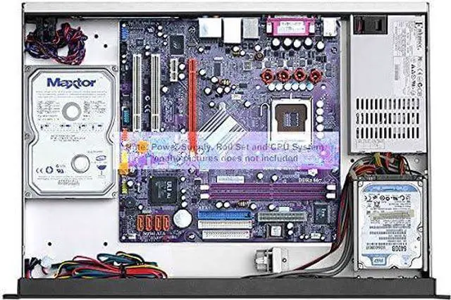 Alt view image 7 of 7 - PLINKUSA RACKBUY 1U(Fan LCD)(Maximum 12x2.5 SSD) Rackmount Chassis(12.60" Deep)(Micro-ATX/Mini ITX)(Customize 1U IO Shield)(NO Power Supply,No Rail,No System and Case Only) IPC-G1320M