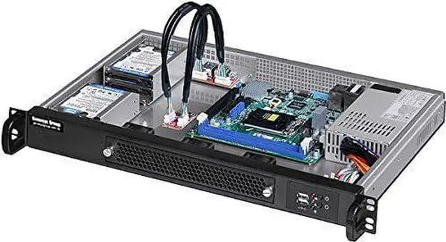 Alt view image 5 of 7 - PLINKUSA RACKBUY 1U Rackmount Chassis(11.81" Deep)(Micro-ATX/Mini ITX)(4x2.5 7~15mmHDD/SSD)(Customize 1U IO Shield)(NO Power Supply,No Rail,No System and Case Only) IPC-1304M
