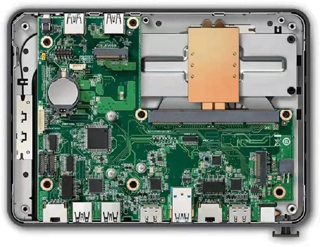 Alt view image 3 of 4 - Intel NUC Chassis Element Dual LAN Mini PC Industrial Computer Intel Core i5-8365U Processor, vPro Function,8GB DDR3 RAM,128GB SSD