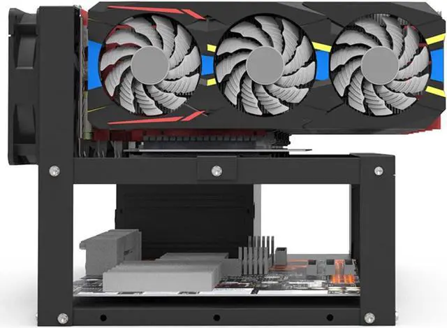 Alt view image 4 of 7 - Azusumi Graphics Card Holder,Motherboard Bracket,Durable Open Mining Rig Frame Case
