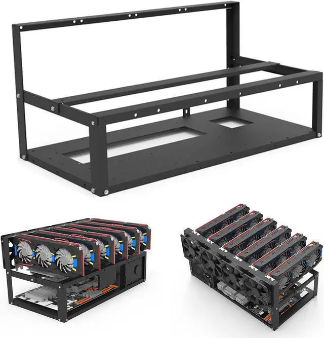 Alt view image 3 of 7 - Azusumi Graphics Card Holder,Motherboard Bracket,Durable Open Mining Rig Frame Case