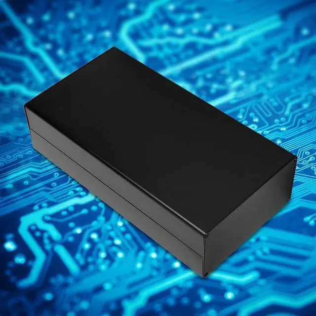Alt view image 7 of 7 - Aluminum Project Box, 80 x 160 x 300 mm Aluminum housing PCB Junction Box Electrical Accessories Sand Black Heat Dissipation for GPRS