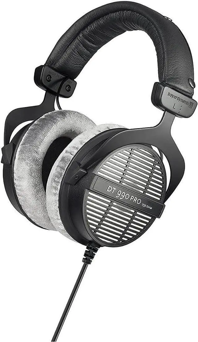 Alt view image 2 of 7 - beyerdynamic DT-990 Pro Acoustically Open Headphones (250 Ohms) with Knox Gear Headphone Hanger Mount with Built-in Cable Organizer Bundle (2 Items)