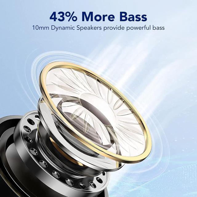 Alt view image 3 of 7 - QXQ Bluetooth Headphones Wireless Earbuds 60hrs Play Back Sport Earphones with LED Display Over-Ear Buds with Earhooks Deep Bass Microphone IPX7 Waterproof for Sports/Workout/Gym/Calls Black