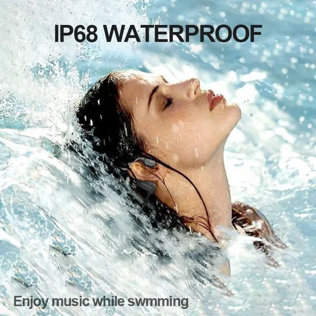 Alt view image 2 of 7 - BEARTAIN Swimming Headphones, Bone Conduction Headphones IP68 Waterproof Wireless Bluetooth 5.3 Earphones Open Ear Sports Headset Built-in 32GB Memory with MP3 Player for Swimming,Running,Hiking