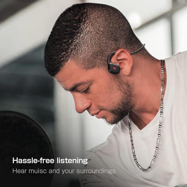 PASONOMI Bone Conduction Headphones, Open-Ear Bluetooth Sport