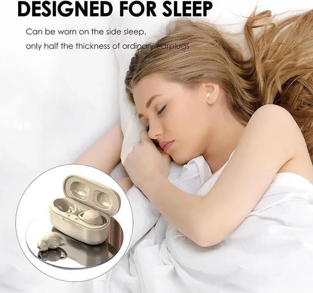 Alt view image 2 of 7 - Invisible Sleep Earbuds - Noise Cancelling Earbuds for Sleep Wireless Soft Comfortable Sleeping Earbuds for Small Ears Smallest Tiny Ear buds Mini Sleepbuds Bluetooth 5.2 Headphones for Side Sleepers