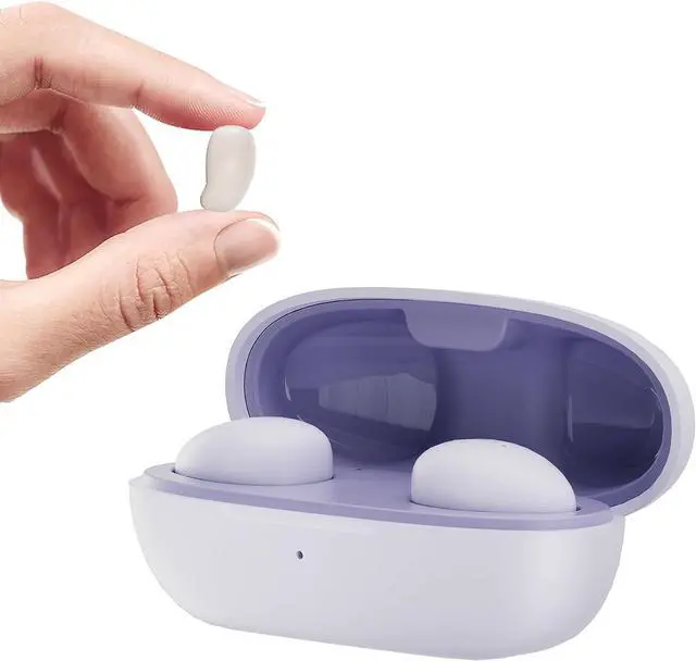 Main image of Sleep Earbuds for Side Sleepers, Sleep Invisible Ear Buds, Discreet Smallest Mini Micro Tiny Small Invisible Earbuds Wireless Bluetooth 5.3 for Sleeping on Side, Hidden Headphones for Work - Purple